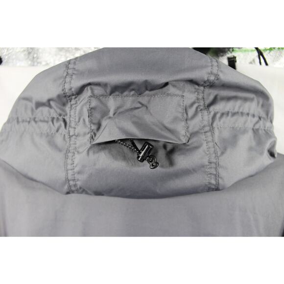 Nike Windbreaker Jacket Mens XXL Gray Black Colorblock Full Zip Hood - Picture 7 of 11